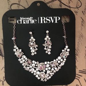 Charming Charlie earrings with matching necklace